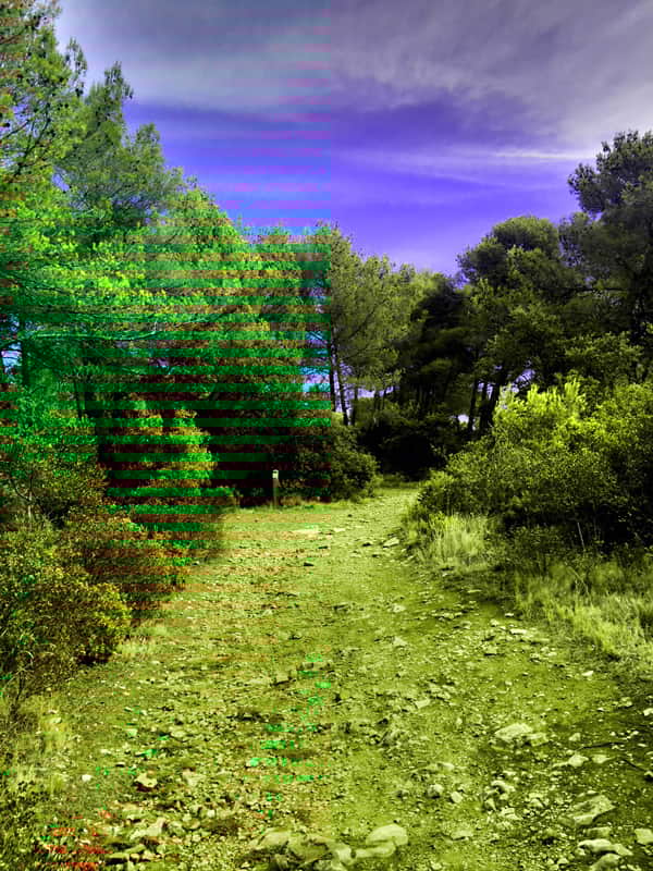 Provence paysage sentier randonnee